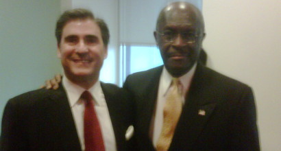 with Herman Cain